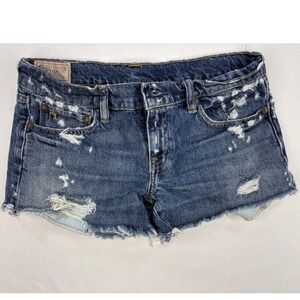 Polo Ralph Lauren Distressed Cut Off Crosby Denim Jean Shorts size 26